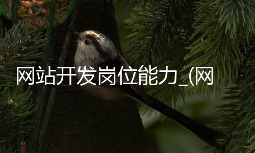 网站开发岗位能力_(网站开发岗位能力提升)