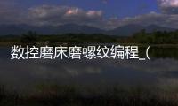 数控磨床磨螺纹编程_(数控螺纹磨床如何磨螺纹)