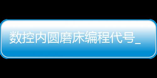 数控内圆磨床编程代号_(数控内圆磨床的入门知识)