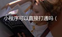 小程序可以直接打通吗（小程序可以直接申请吗）